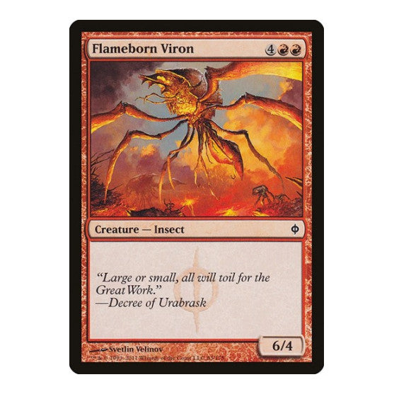 Flameborn Viron (NPH) #83 Common (Moderately Played) New Phyrexia Magic: The Gathering: 2011