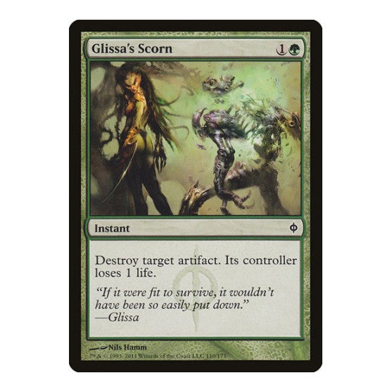 Glissas Scorn (NPH) #110 Common (Lightly Played) New Phyrexia Magic: The Gathering: 2011