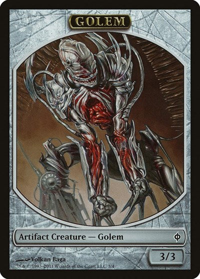 Golem Token (NPH) #3 T New Phyrexia Magic: The Gathering: 2011