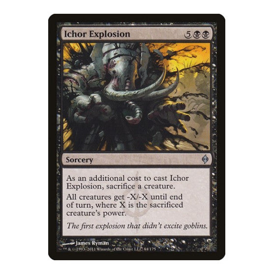 Ichor Explosion (NPH) #64 Uncommon (Lightly Played) New Phyrexia Magic: The Gathering: 2011