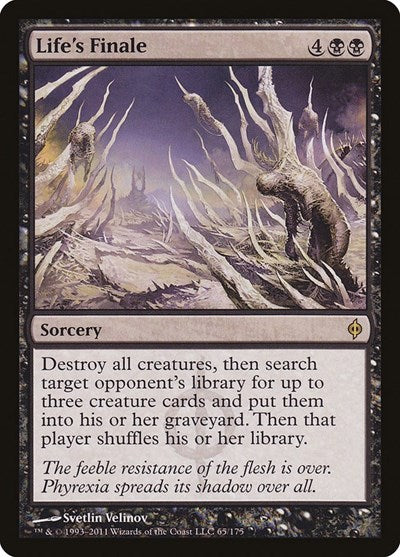 Lifes Finale (NPH) #65 Rare (Lightly Played) New Phyrexia Magic: The Gathering: 2011
