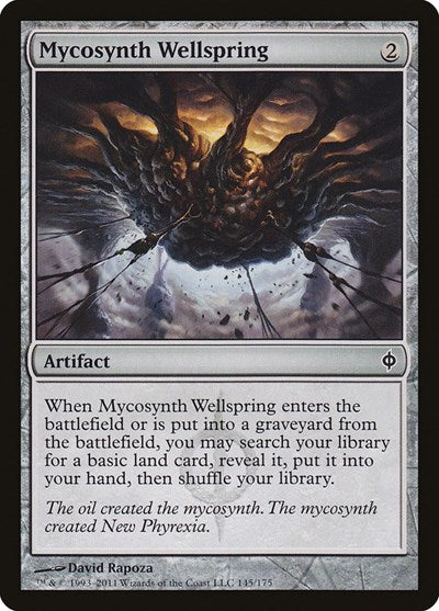 Mycosynth Wellspring (NPH) #145 Common (Foil Lightly Played) New Phyrexia Magic: The Gathering: 2011
