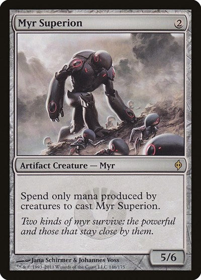 Myr Superion (NPH) #146 Rare (Moderately Played) New Phyrexia Magic: The Gathering: 2011
