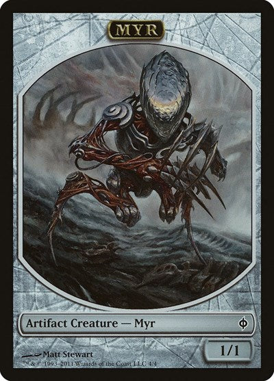 Myr Token (NPH) #4 T New Phyrexia Magic: The Gathering: 2011