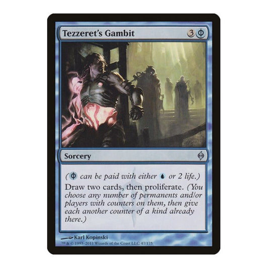 Tezzeret's Gambit (NPH) #47 Uncommon (Lightly Played) New Phyrexia Magic: The Gathering: 2011