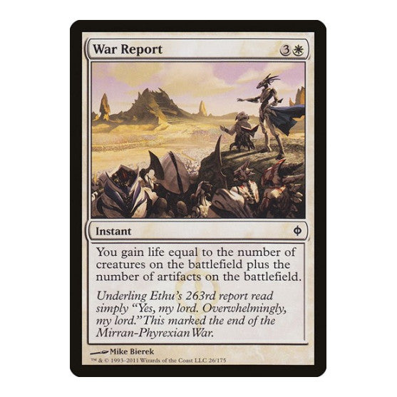 War Report (NPH) #26 Common New Phyrexia Magic: The Gathering: 2011