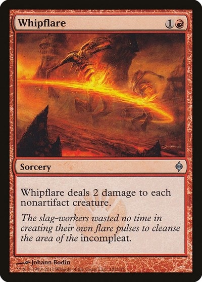 Whipflare (NPH) #102 Uncommon (Moderately Played) New Phyrexia Magic: The Gathering: 2011