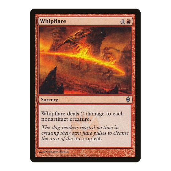 Whipflare (NPH) #102 Uncommon (Moderately Played) New Phyrexia Magic: The Gathering: 2011