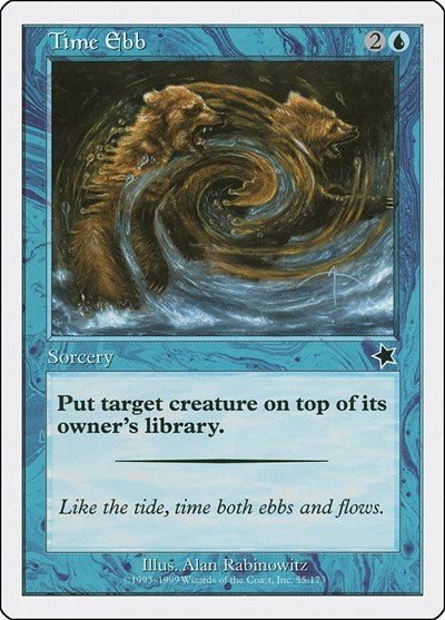 Time Ebb (S99) #55 Common (Lightly Played) Starter 1999 Magic: The Gathering: 1999