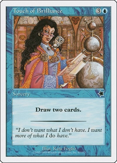 Touch of Brilliance (S99) #57 Common (Moderately Played) Starter 1999 Magic: The Gathering: 1999