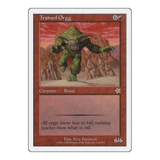 Trained Orgg (S99) #120 Rare (Moderately Played) Starter 1999 Magic: The Gathering: 1999