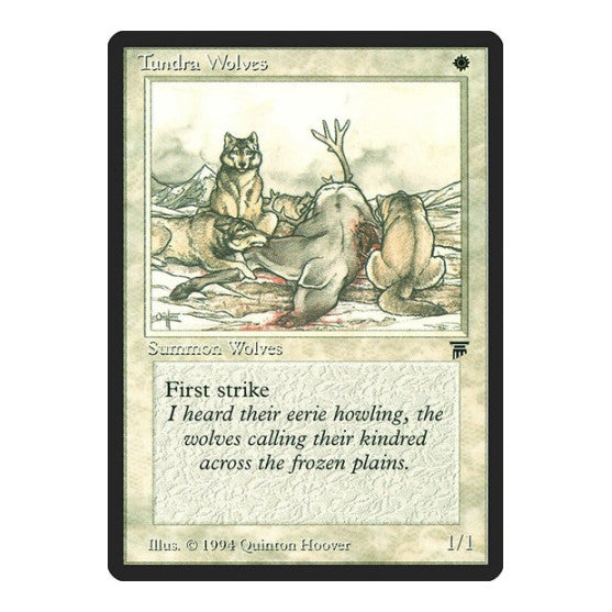 Tundra Wolves (LEG) #40 Common (Heavily Played) Legends Magic: The Gathering: 1994