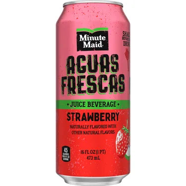 Minute Maid Aguas Frescas Strawberry, 16 oz can
