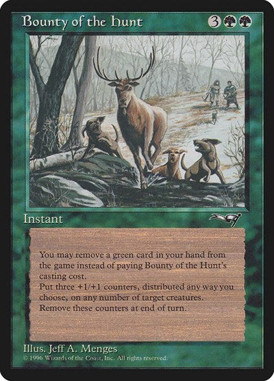 Bounty of the Hunt (ALL) #85 Uncommon Alliances Magic: The Gathering: 1996