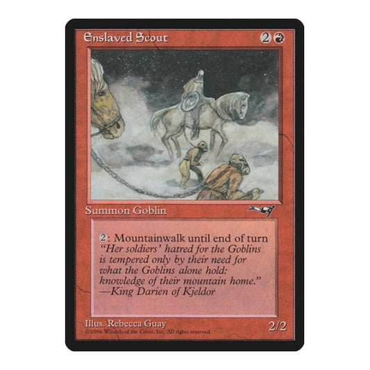 Enslaved Scout (Horses) (ALL) #105 Common (Moderately Played) Alliances Magic: The Gathering: 1996