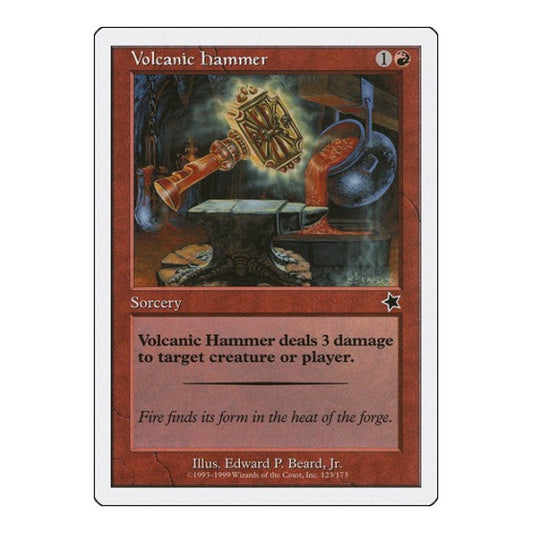 Volcanic Hammer (S99) #123 Common Starter 1999 Magic: The Gathering: 1999