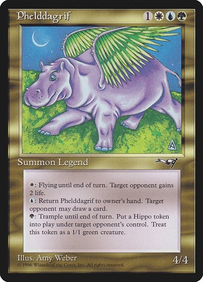 Phelddagrif (ALL) #115 Rare (Lightly Played) Alliances Magic: The Gathering: 1996