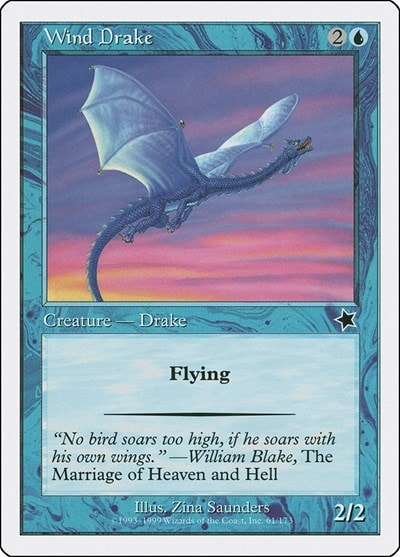 Wind Drake (S99) #61 Common Starter 1999 Magic: The Gathering: 1999