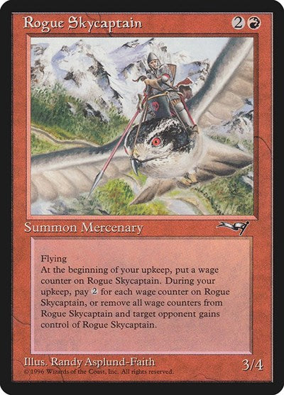 Rogue Skycaptain (ALL) #79 Rare (Lightly Played) Alliances Magic: 1996