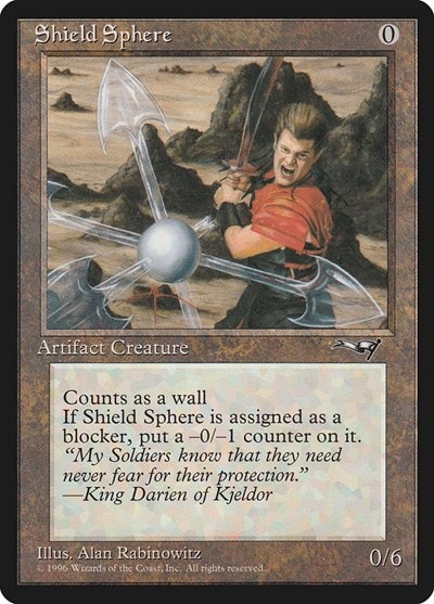 Shield Sphere (ALL) #172 Uncommon (Near Mint) Alliances Magic: The Gathering: 1996