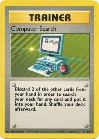 Computer Search (BS) #071/102 Rare Base Set Pokemon: 1999