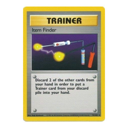 Item Finder (BS) #074/102 Rare (Lightly Played) Base Set Pokemon: 1999