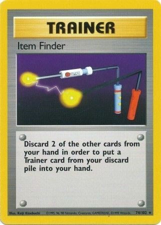 Item Finder (BS) #074/102 Rare (Lightly Played) Base Set Pokemon: 1999