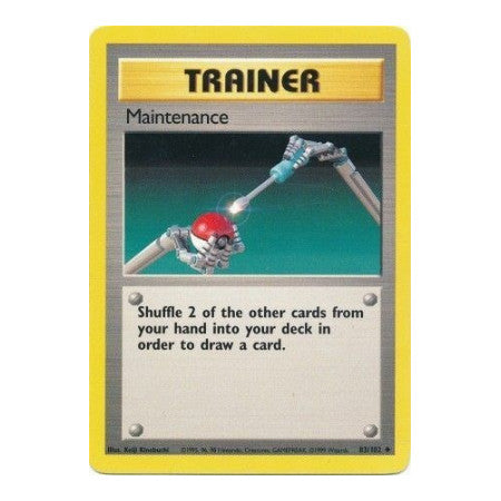 Maintenance (BS) #083/102 Uncommon (Near Mint) Base Set Pokemon: 1999