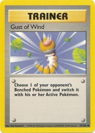Gust of Wind (BS) #093/102 Common Base Set Pokemon: 1999