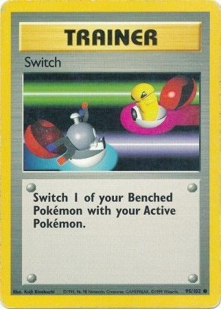 1999 Pokemon: Base Set (BS) - Switch (#095/102, Common)