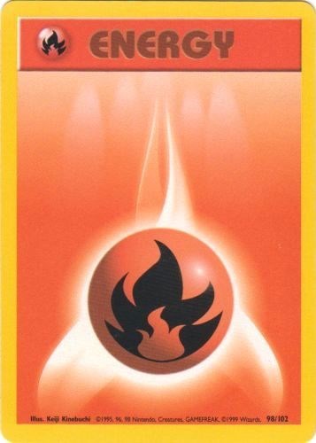 Fire Energy (BS) #098/102 Common Base Set Pokemon: 1999