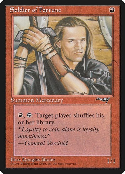 Soldier of Fortune (ALL) #80 Uncommon (Moderately Played) Alliances Magic: 1996