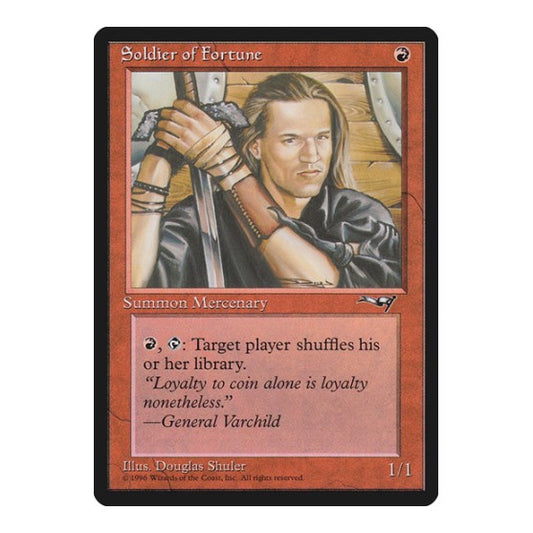Soldier of Fortune (ALL) #80 Uncommon (Moderately Played) Alliances Magic: The Gathering: 1996