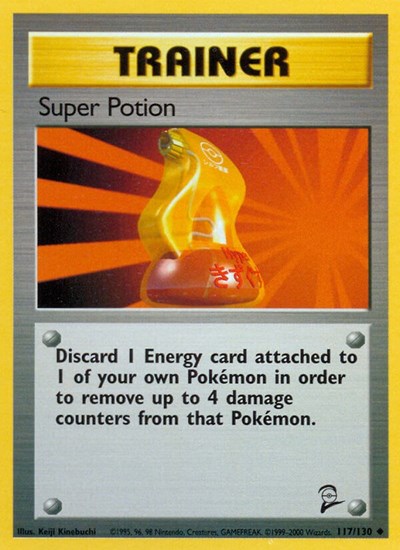 Super Potion (BS2) #117/130 Uncommon Base Set 2 Pokemon: 2000