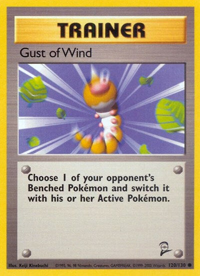 Gust of Wind (BS2) #120/130 Common (Lightly Played) Base Set 2 Pokemon: 2000