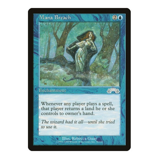 Mana Breach (EXO) #38 Uncommon (Lightly Played) Exodus Magic: The Gathering: 1998