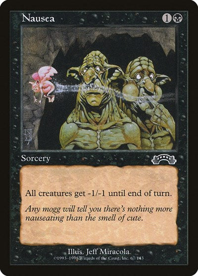 Nausea (EXO) #67 Common (Lightly Played) Exodus Magic: 1998