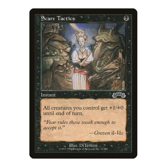 Scare Tactics (EXO) #73 Common (Lightly Played) Exodus Magic: The Gathering: 1998