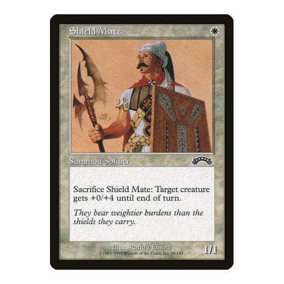 Shield Mate (EXO) #19 Common (Lightly Played) Exodus Magic: The Gathering: 1998