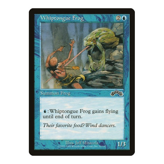 Whiptongue Frog (EXO) #52 Common (Lightly Played) Exodus Magic: The Gathering: 1998