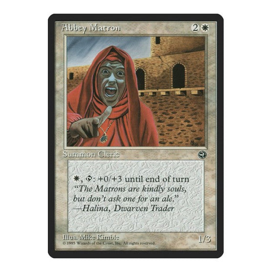 Abbey Matron (HML) #103 Common (Moderately Played) Homelands Magic: The Gathering: 1995