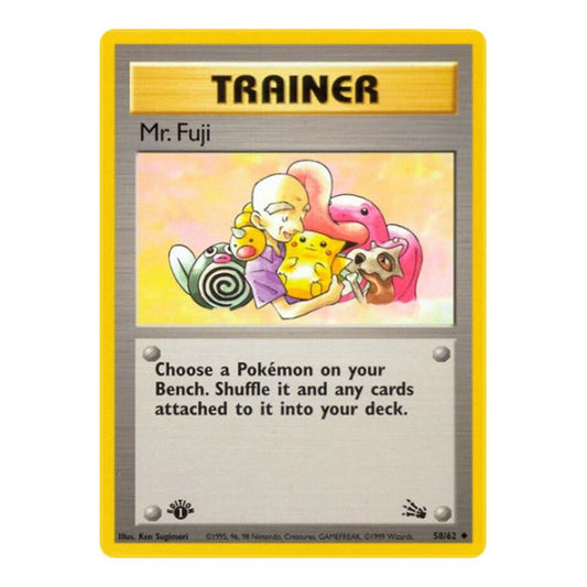 Mr. Fuji (FO) #58/62 Uncommon Fossil Pokemon: 1999