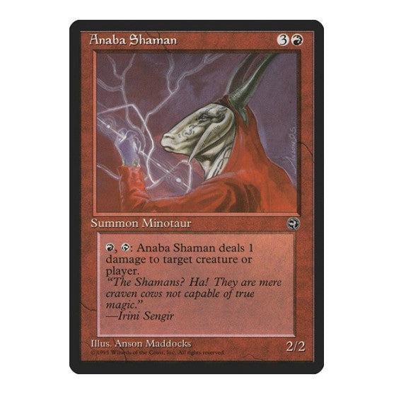 Anaba Shaman (HML) #67a Common (Moderately Played) Homelands Magic: The Gathering: 1995