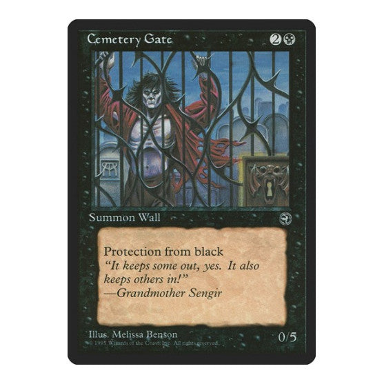 Cemetery Gate (HML) #5 Common (Damaged) Homelands Magic: The Gathering: 1995