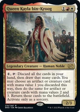 Queen Kayla bin-Kroog (BRO) #218 Rare The Brothers' War Magic: The Gathering: 2022