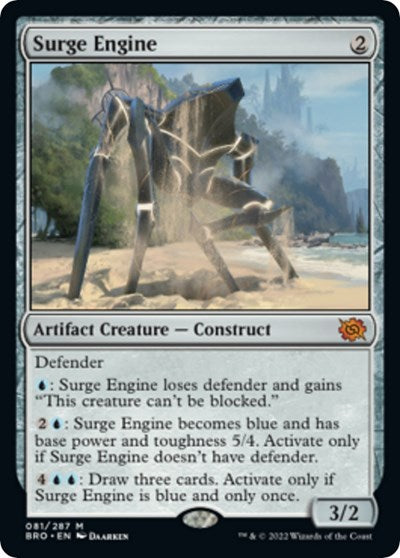 Surge Engine (BRO) #81 Mythic Rare (Lightly Played) The Brothers' War Magic: The Gathering: 2022