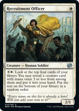 Recruitment Officer (BRO) #23 Uncommon (Lightly Played) The Brothers' War Magic: 2022