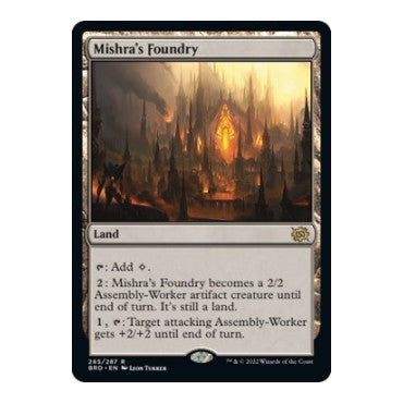 Mishras Foundry (BRO) #265 Rare (Lightly Played) The Brothers' War Magic: The Gathering: 2022
