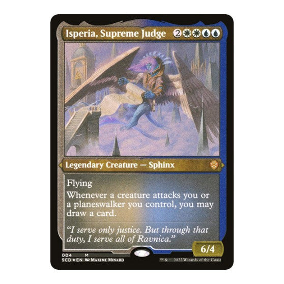 Isperia Supreme Judge Foil Etched (SCD) #4 Mythic Rare (Foil Lightly Played) Starter Commander Decks Magic: The Gathering: 2022