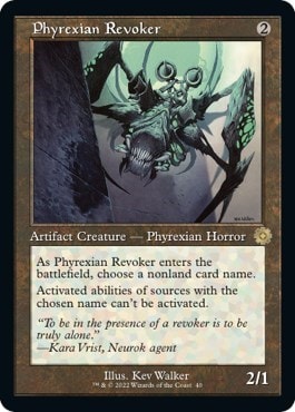Phyrexian Revoker (BRR) #40 Rare (Lightly Played) The Brothers' War: Retro Frame Artifacts Magic: The Gathering: 2022